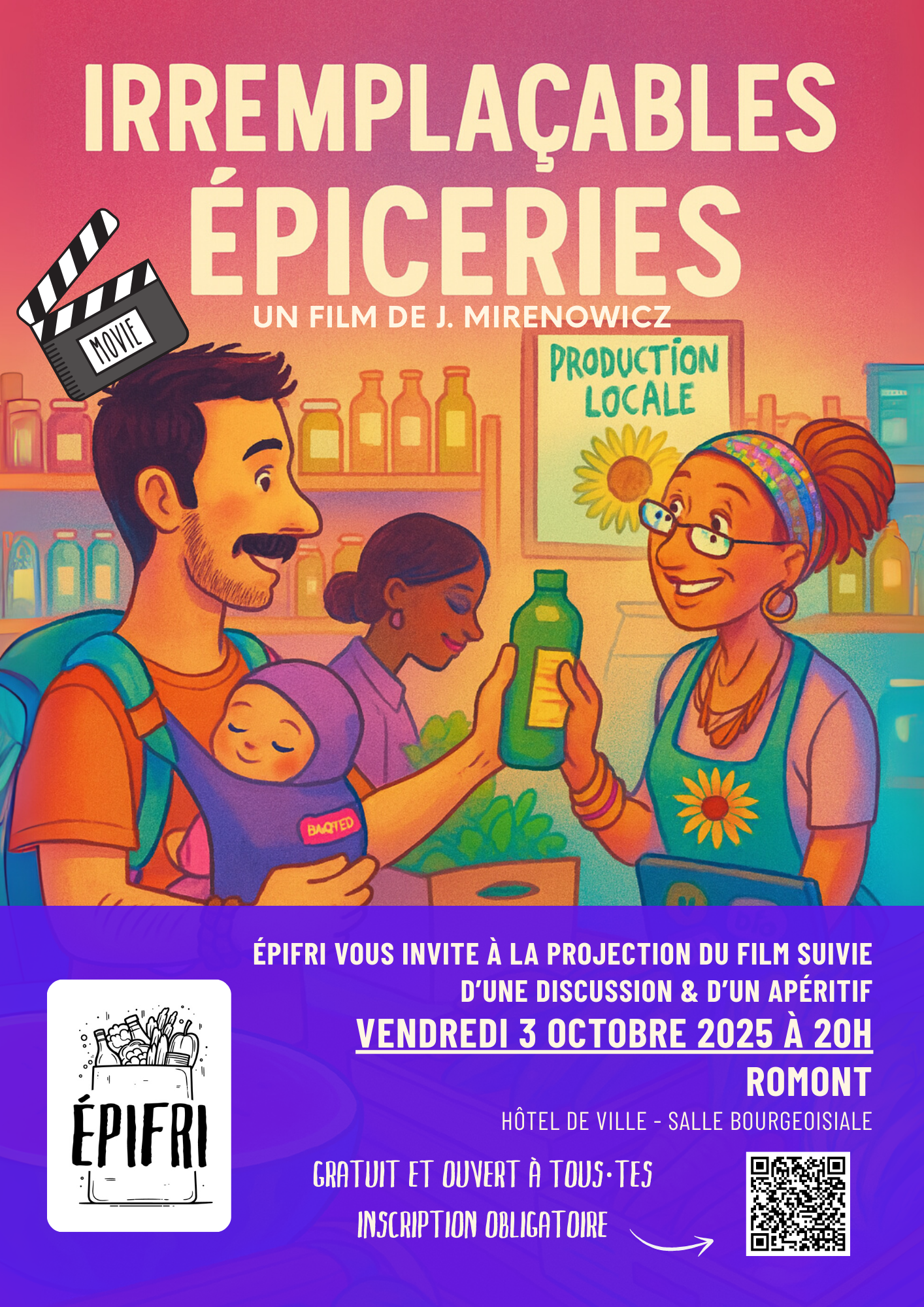 Assemblée générale ÉpiFri & projection "Irremplaçables épiceries"